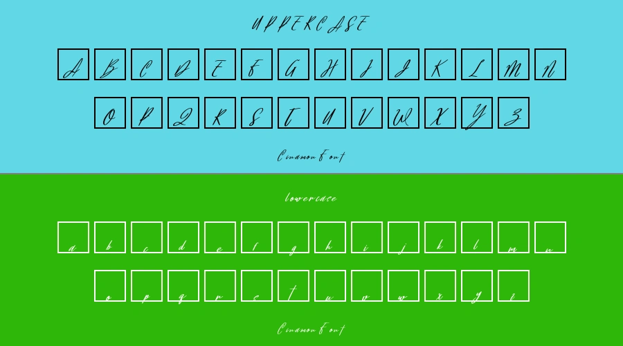 Cinamon Font Preview