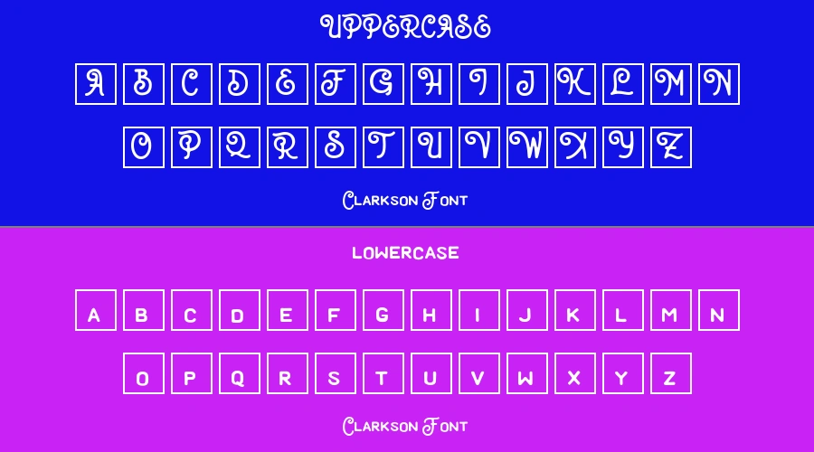 Clarkson Font Preview