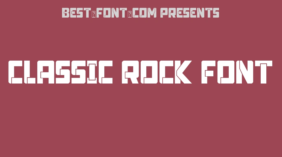 Classic Rock Font