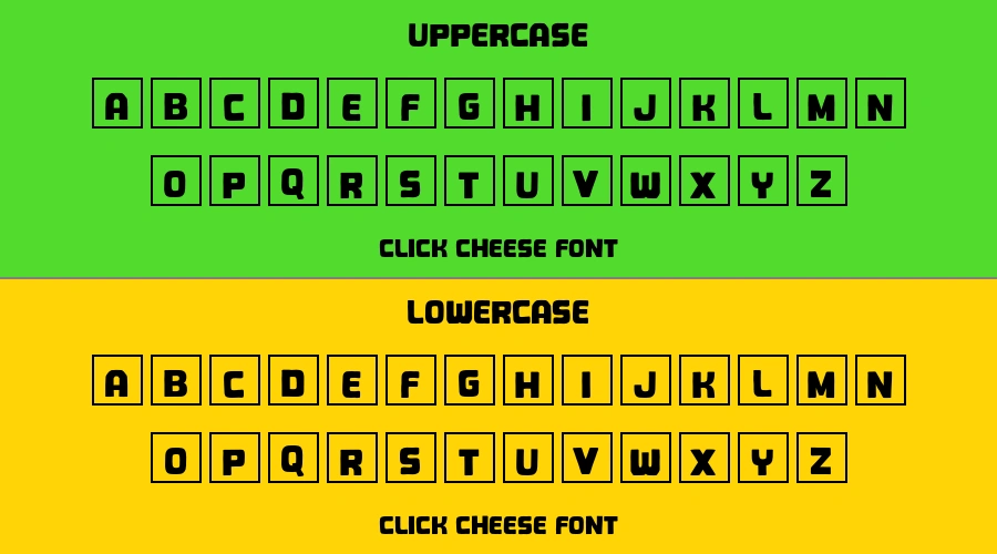 Click Cheese Font Preview