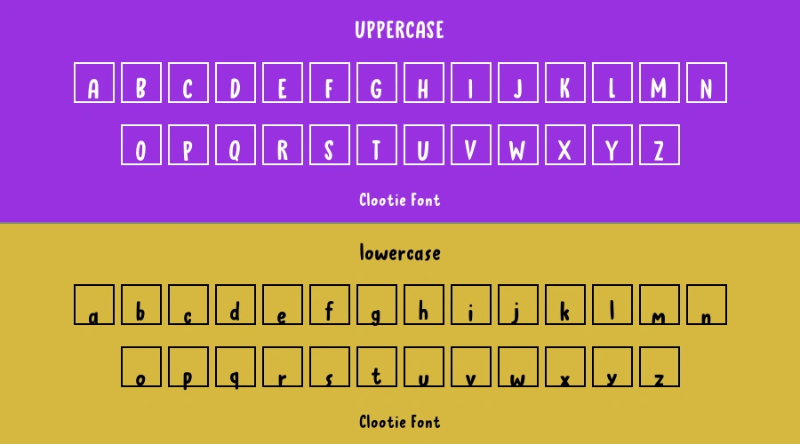 Clootie Font Preview