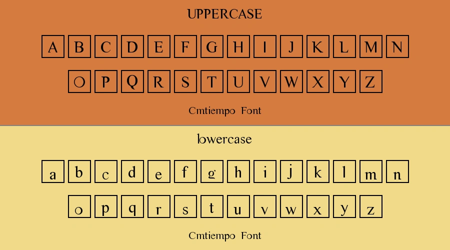 Cmtiempo Font Preview