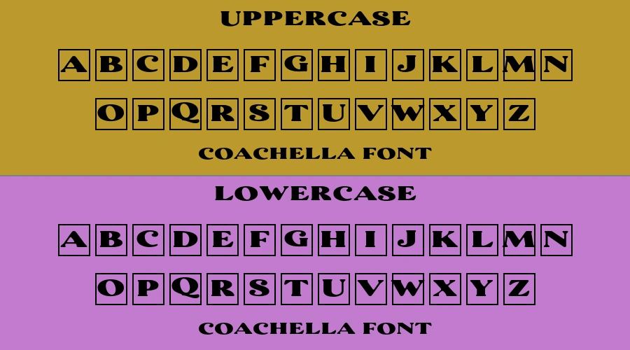 Coachella Font Preview