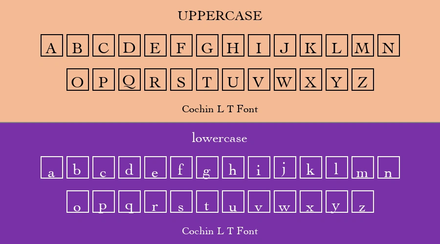 Cochin L T Font Preview