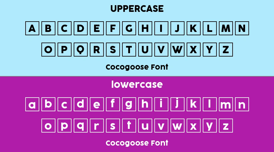 Cocogoose Font Preview
