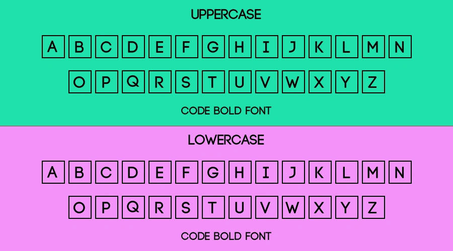 Code Bold Font Preview