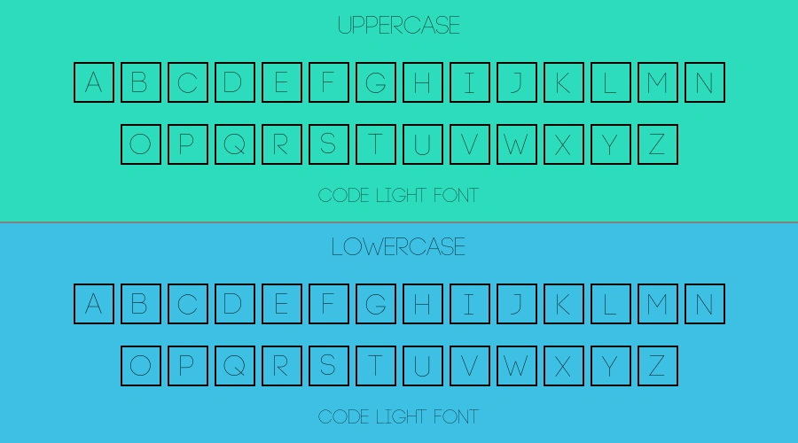 Code Light Font Preview