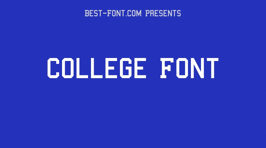 College Font