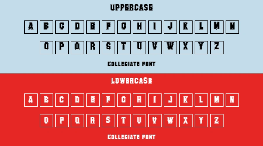 Collegiate Font Preview