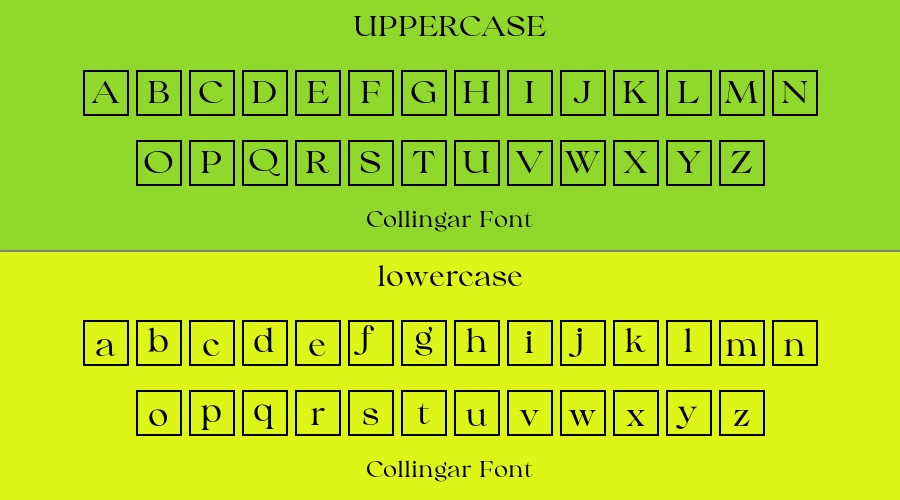 Collingar Font Preview