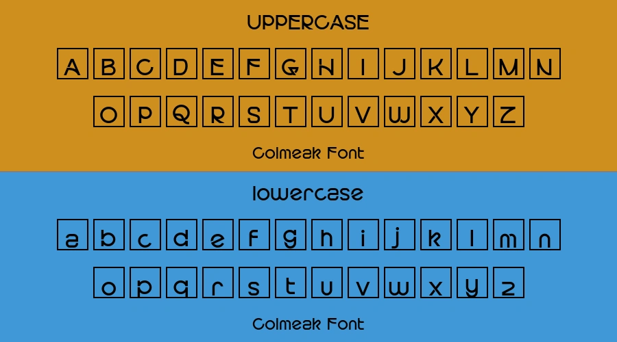 Colmeak Font Preview