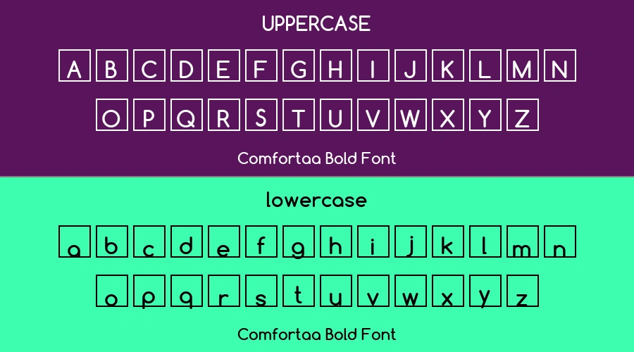 Comfortaa Bold Font Preview