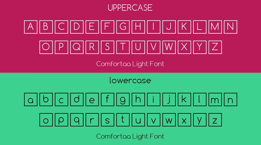 Comfortaa Light Font Preview