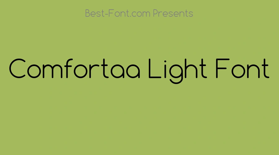 Comfortaa Light Font