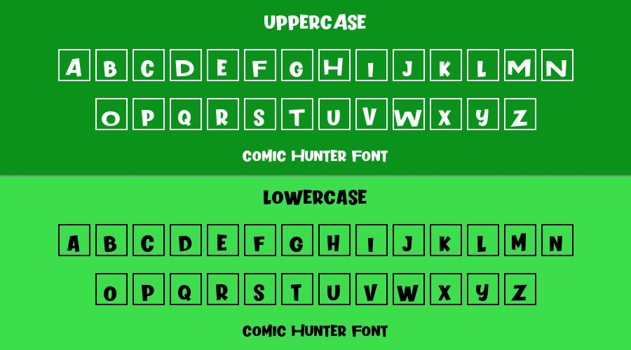 Comic Hunter Font Preview