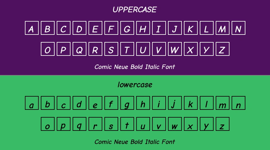Comic Neue Bold Italic Font Preview