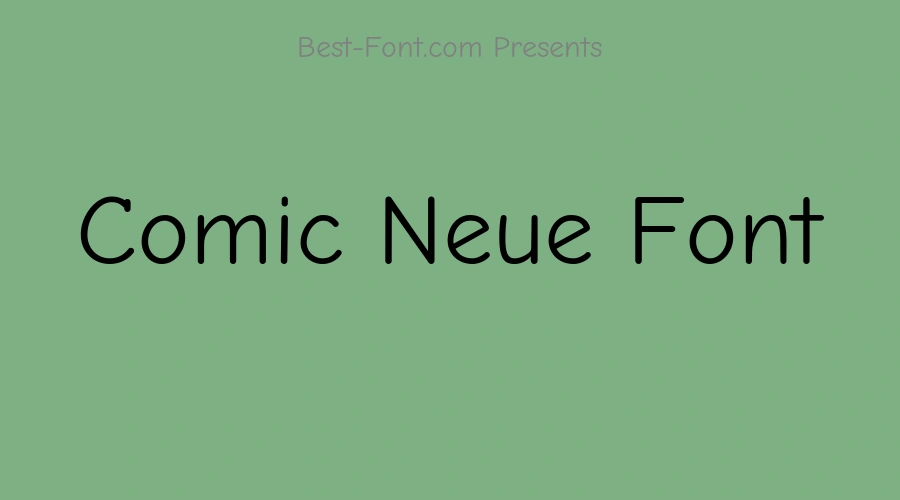 Comic Neue Font