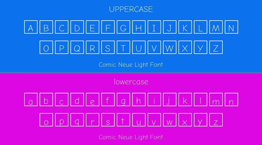 Comic Neue Light Font Preview