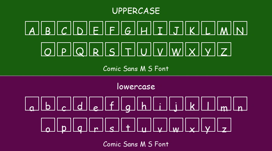 Comic Sans M S Font Preview