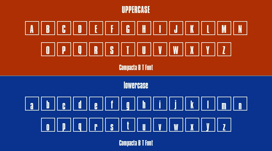 Compacta B T Font Preview