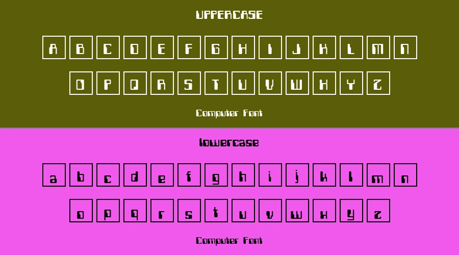 Computer Font Preview