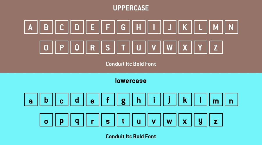 Conduit Itc Bold Font Preview