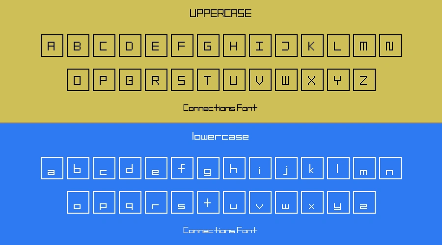 Connections Font Preview