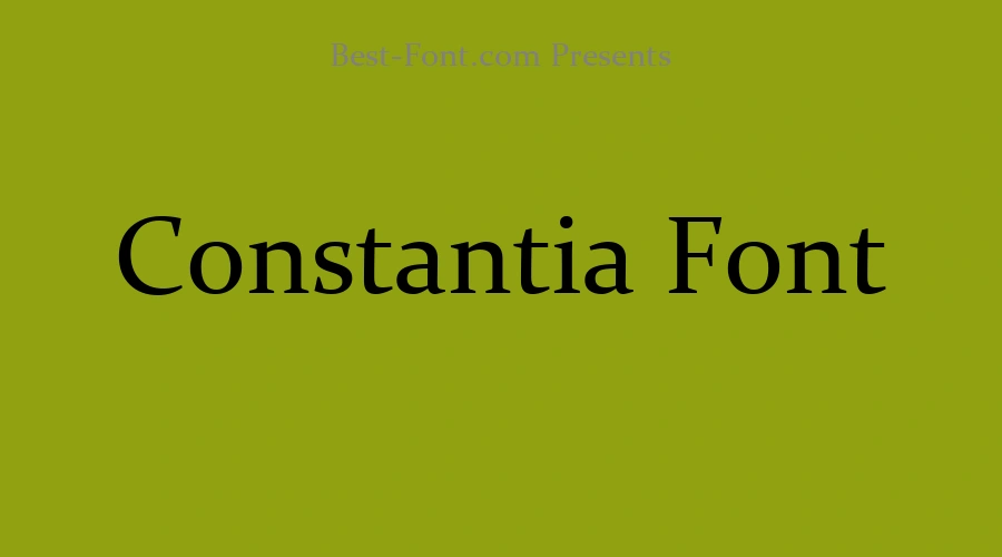 Constantia Font