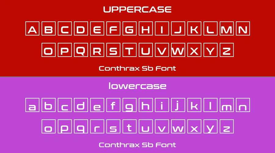 Conthrax Sb Font Preview