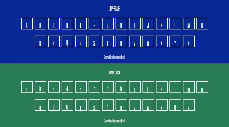 Coolvetica Crammed Font Preview