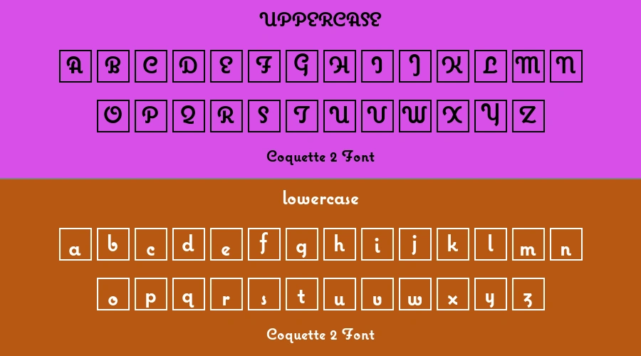 Coquette 2 Font Preview