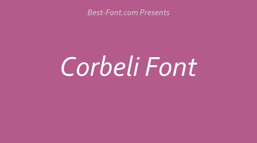 Corbeli Font