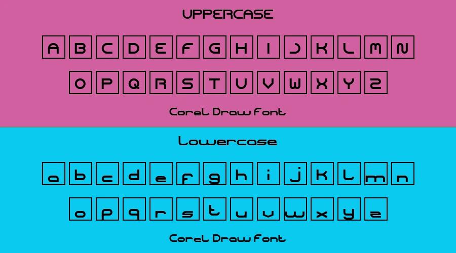 Corel Draw Font Preview