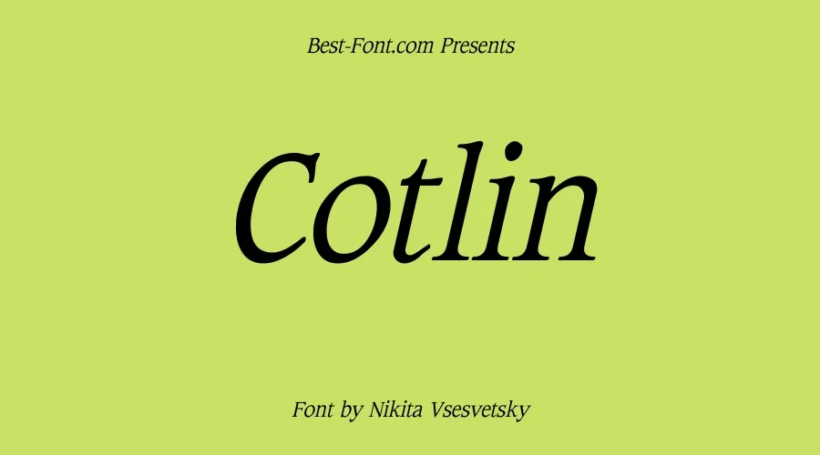Cotlin Font