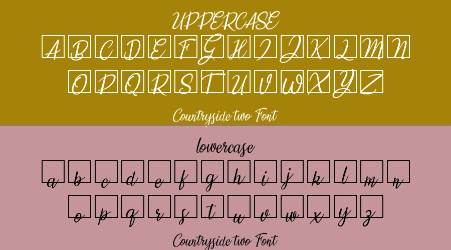 Countryside two Font Preview