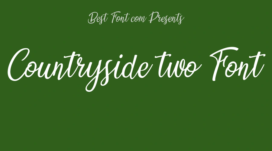 Countryside two Font