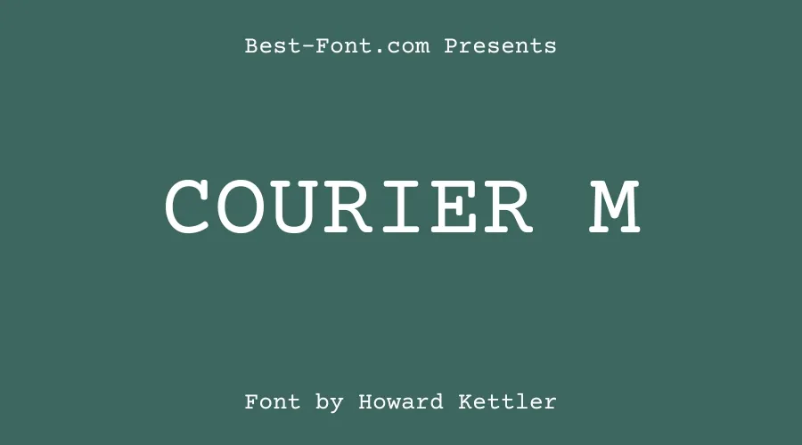 Courier M Font