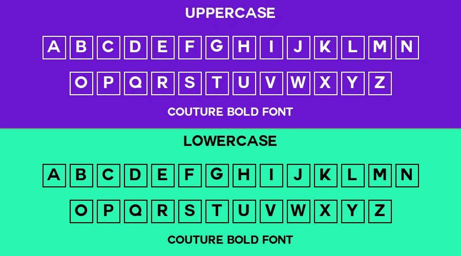 Couture Bold Font Preview