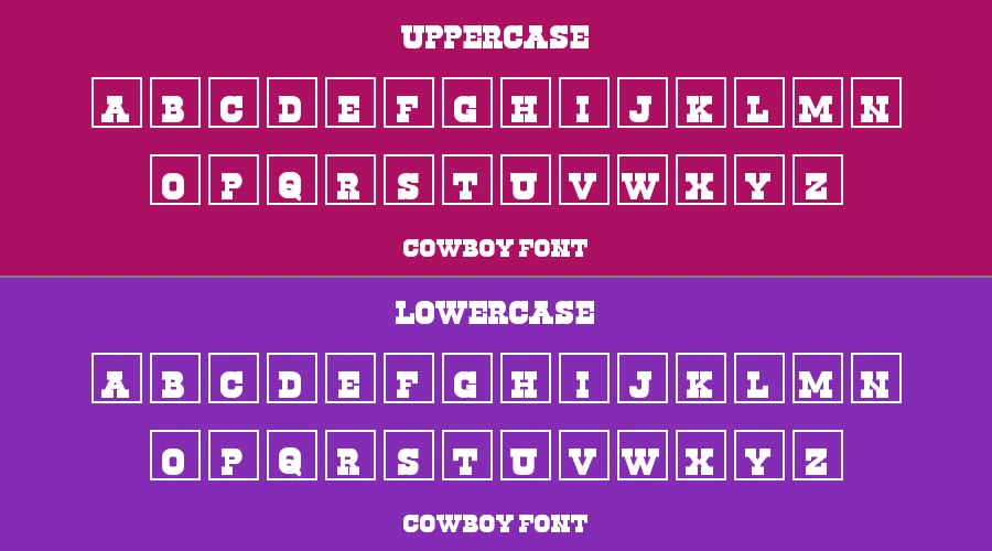 Cowboy Font Preview