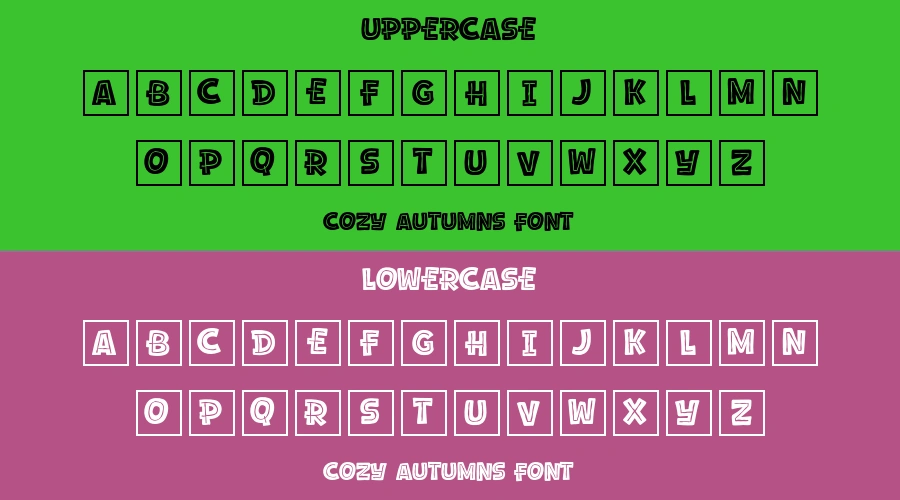 Cozy Autumns Font Preview