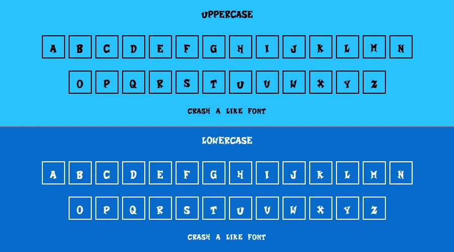 Crash A Like Font Preview