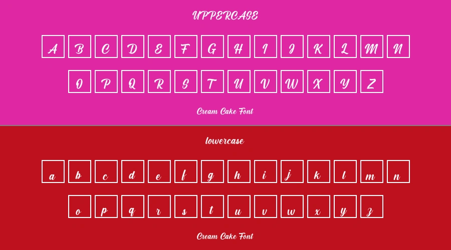 Cream Cake Font Preview