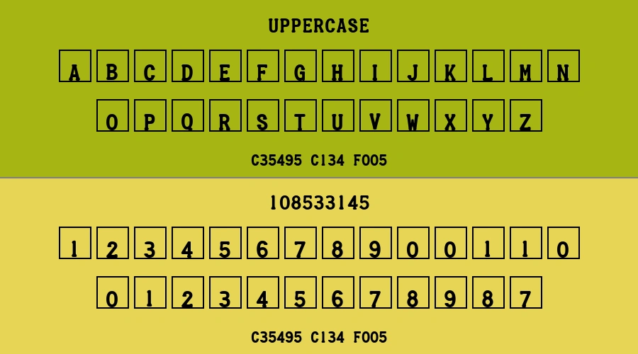 Credit Card Font Preview