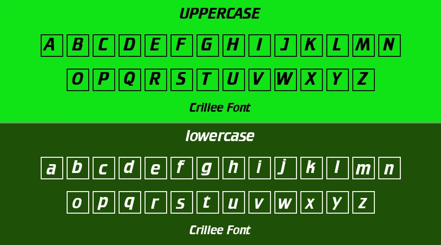 Crillee Font Preview
