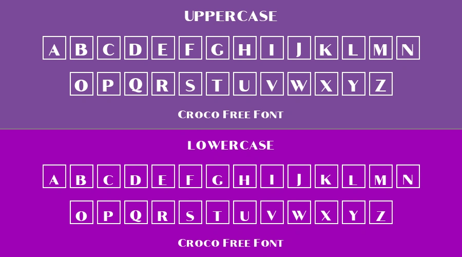 Croco Free Font Preview