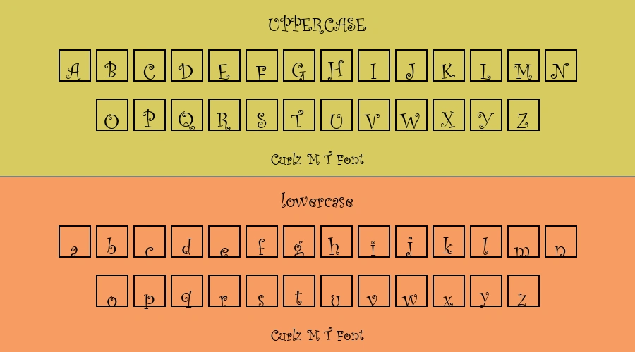 Curlz M T Font Preview