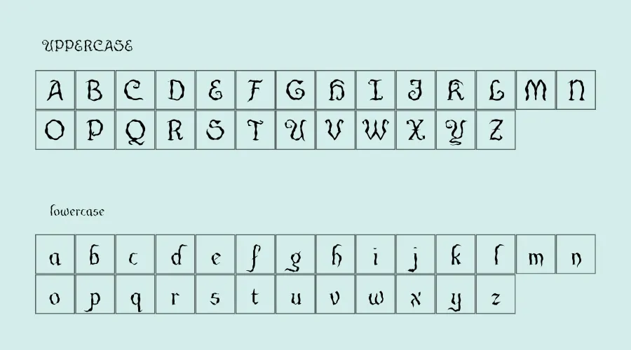 Cuthbe Nick Font Preview