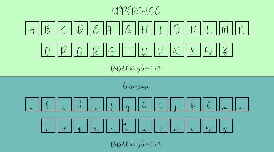 Daffodil Kingdom Font Preview