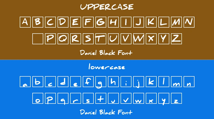 Daniel Black Font Preview