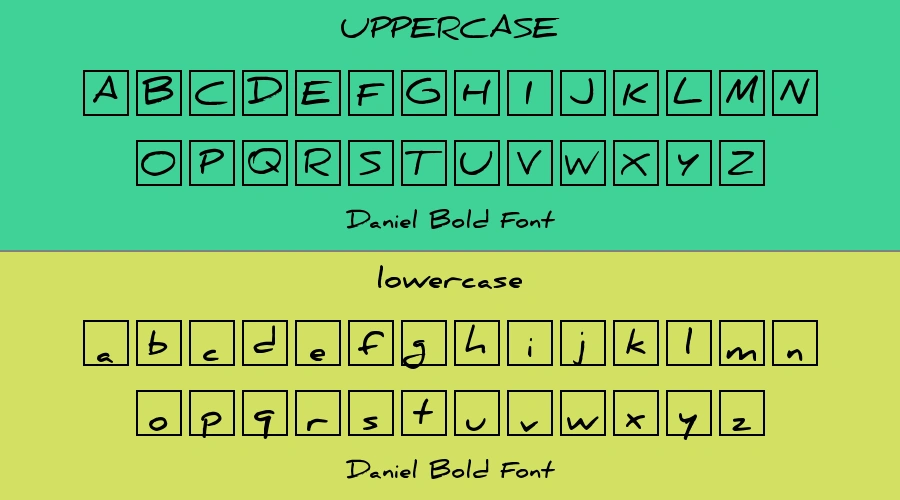 Daniel Bold Font Preview